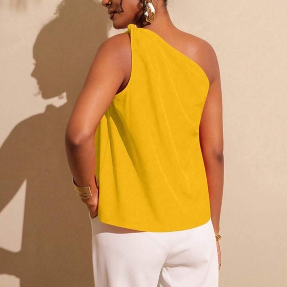 Orange One-Shoulder Top - Picture 14 of 15